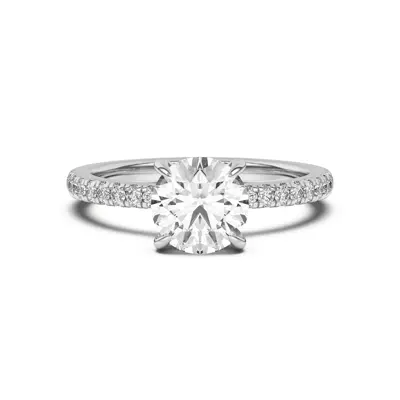 Diane Pavé Hidden Halo Engagement Ring