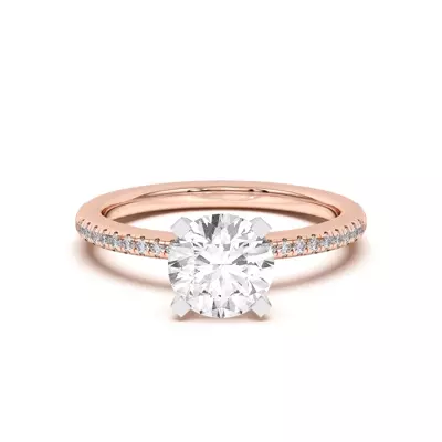 Meryl Petite Pavé Engagement Ring