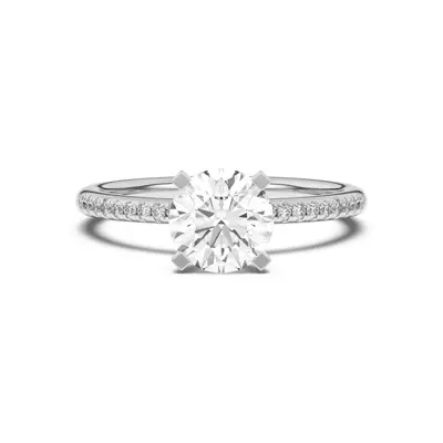 Meryl Petite Pavé Engagement Ring