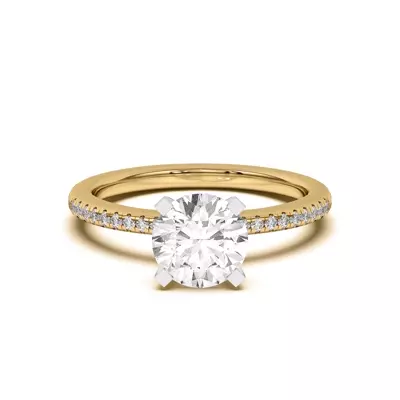 Meryl Petite Pavé Engagement Ring