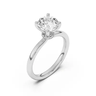 Briana Hidden Pavé Circlet Engagement Ring