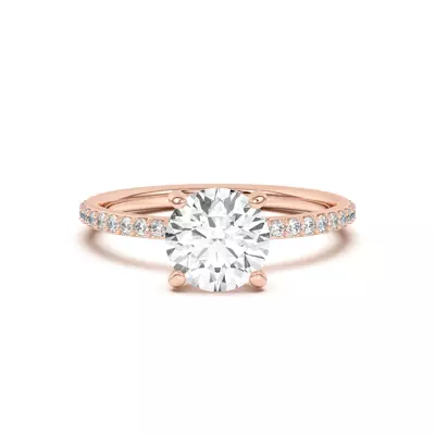 Alara Pavé Collar Engagement Ring