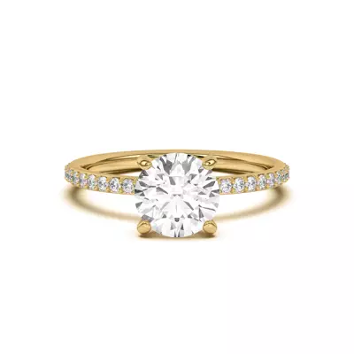 Alara Pavé Collar Engagement Ring