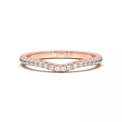 Tanya Curved Pavé Band