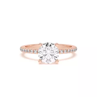 Betsy Petite Pavé Engagement Ring