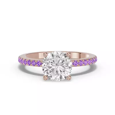 Spectra Amethyst Engagement Ring