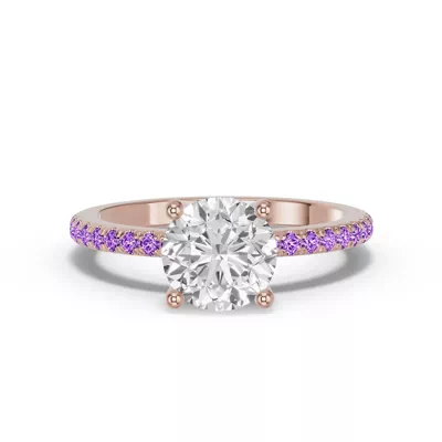 Spectra Amethyst Engagement Ring