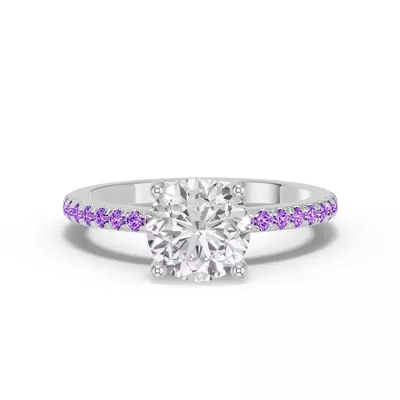 Spectra Amethyst Engagement Ring