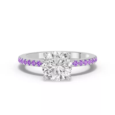 Spectra Amethyst Engagement Ring