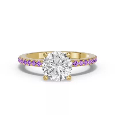 Spectra Amethyst Engagement Ring