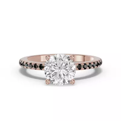 Spectra Black Diamond Engagement Ring