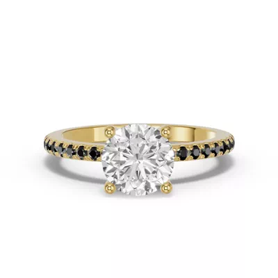 Spectra Black Diamond Engagement Ring