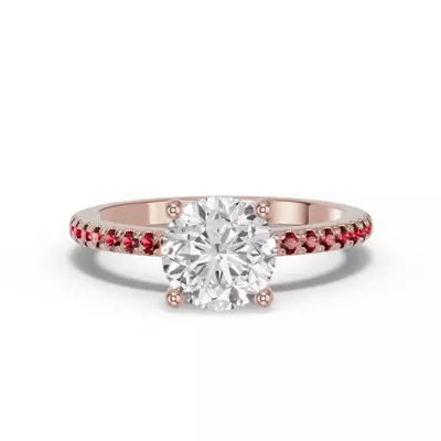 Spectra Garnet Engagement Ring