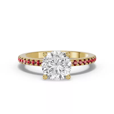 Spectra Garnet Engagement Ring