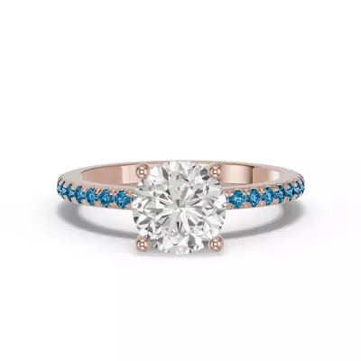 Spectra London Blue Topaz Engagement Ring