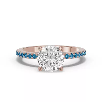 Spectra London Blue Topaz Engagement Ring