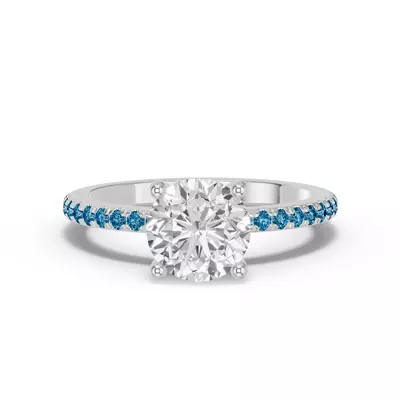Spectra London Blue Topaz Engagement Ring