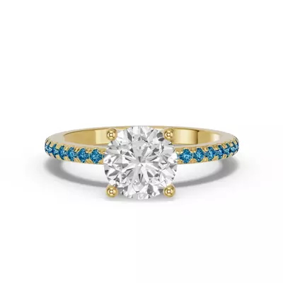 Spectra London Blue Topaz Engagement Ring