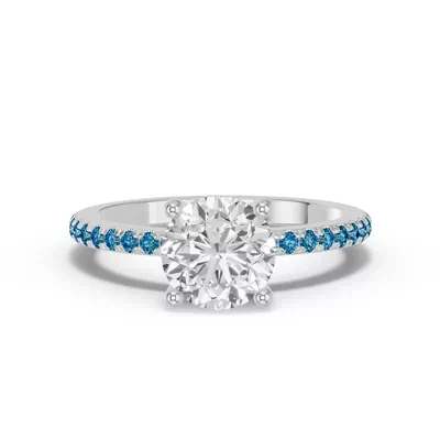 Spectra London Blue Topaz Engagement Ring
