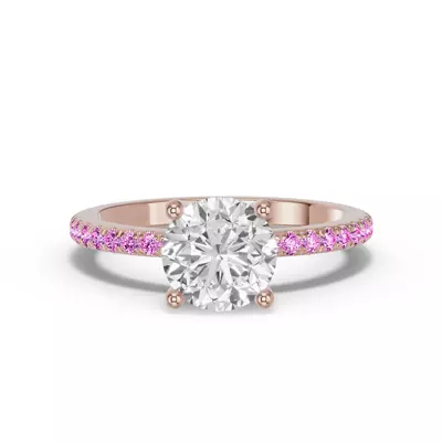 Spectra Pink Sapphire Engagement Ring