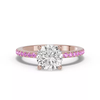 Spectra Pink Sapphire Engagement Ring