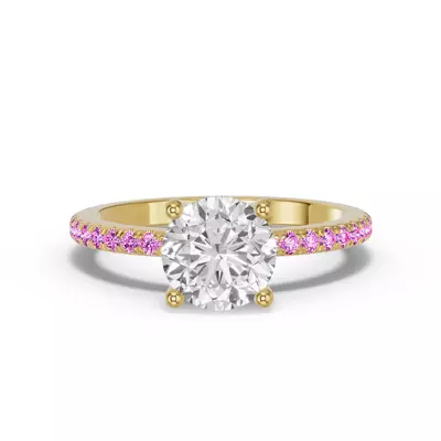 Spectra Pink Sapphire Engagement Ring