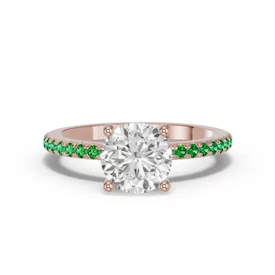 Spectra Tsavorite Engagement Ring