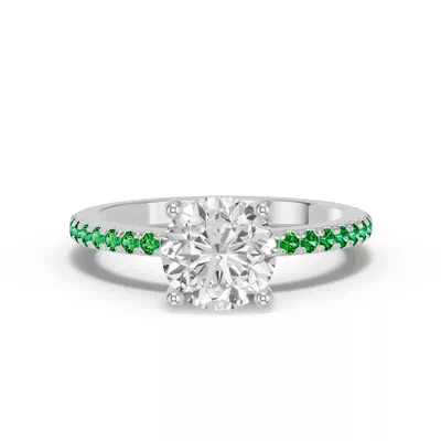 Spectra Tsavorite Engagement Ring