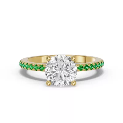 Spectra Tsavorite Engagement Ring