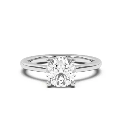 Sonja Diamond Bridge Hidden Halo Engagement Ring