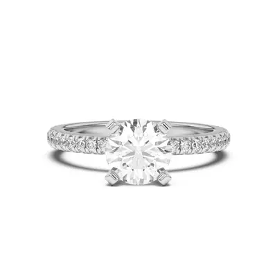 Donna Timeless Pavé Engagement Ring
