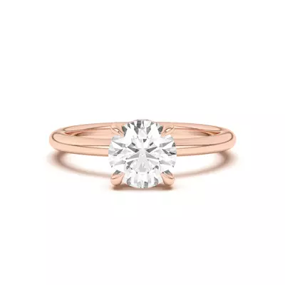 Joelle Hidden Halo Diamond Engagement Ring