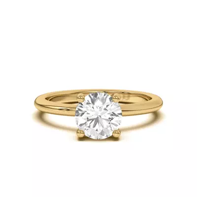 Beverly Timeless Hidden Halo Engagement Ring
