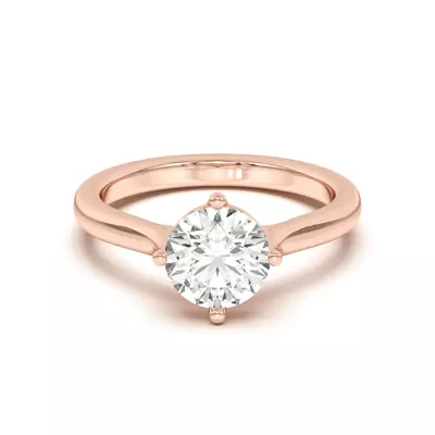 Peggy Compass-Set Cathedral Engagement Ring