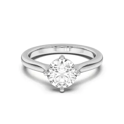 Peggy Compass-Set Cathedral Engagement Ring