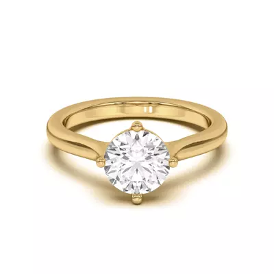 Peggy Compass-Set Cathedral Engagement Ring