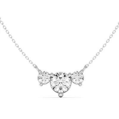Setting Classic Three-Stone Lab Diamond Pendant