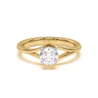 Ruthie Chevron Duo Engagement Ring