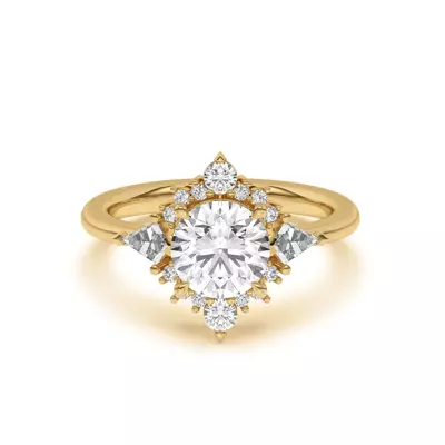 Steph Kite Halo Engagement Ring