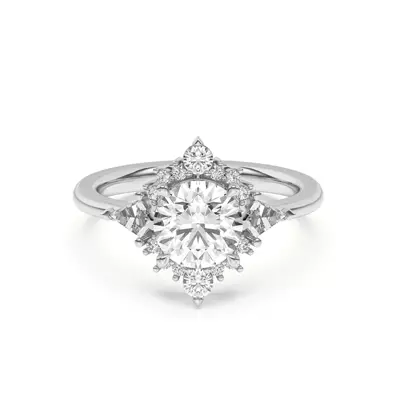Steph Kite Halo Engagement Ring