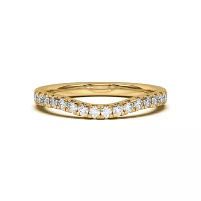 Orbit Pavé Curved Band
