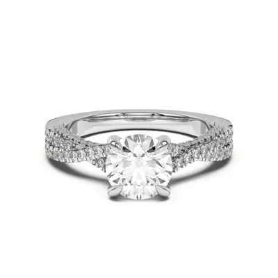 Cambridge Crossing Pavé Diamond Engagement Ring