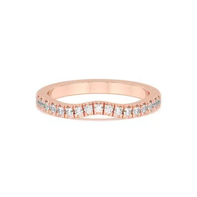 Trielle Pavé Curved Band
