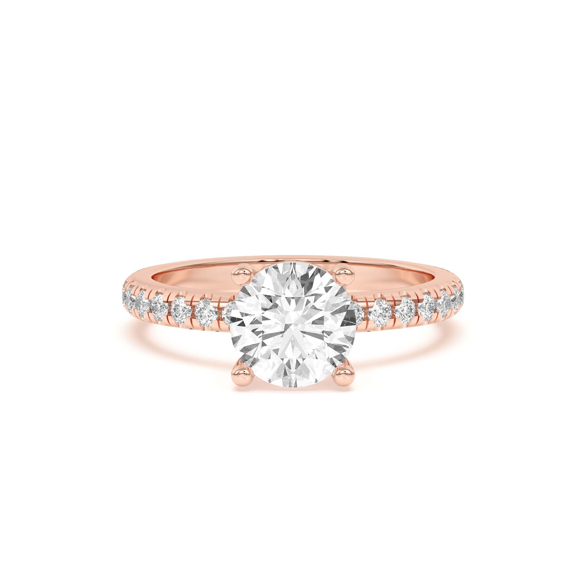 Betsy Classic Pavé Engagement Ring