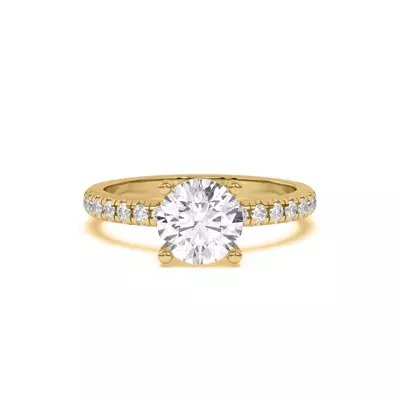 Betsy Classic Pavé Engagement Ring