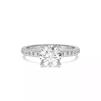 Betsy Classic Pavé Engagement Ring