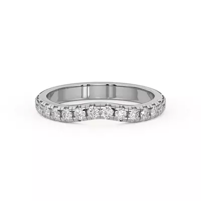 Betsy Grand Curved Pavé Band
