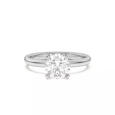 Ally Classic Solitaire Engagement Ring (2mm)