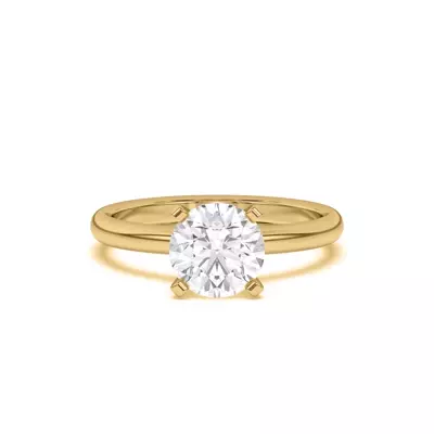 Ally Classic Solitaire Engagement Ring (2mm)