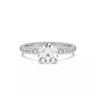 Marie Grand Hidden Halo Pavé Engagement Ring